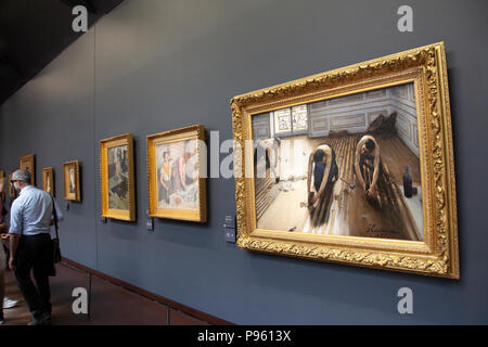 Opere d'arte in mostra al Musee D'Orsay a Parigi, Francia Foto Stock