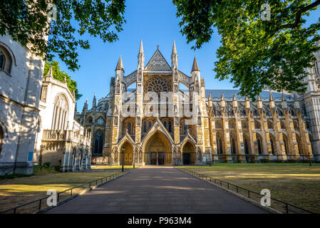 Abbazia di Westminster a Londra, Inghilterra, Regno Unito Foto Stock