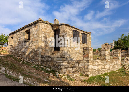 Kastro village. Thassos Island, Macedonia orientale e Tracia, Grecia Foto Stock