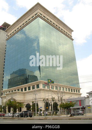 Edificio, Juscelino Kubitschek Avenue, Itaim Bibi, São Paulo, Brasile Foto Stock