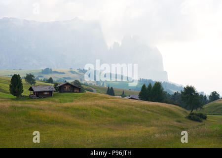 Lo Sciliar massiccio dello Sciliar montagna sulle alpi italiane Dolomiti Foto Stock