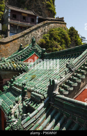 I tetti di monasteri dei monti Wudang Foto Stock