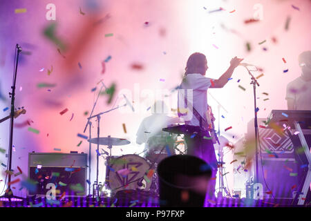 Gunnersbury Park, London, Regno Unito il 15 luglio 2018, Tame Impala, Tame Impala presso la Cittadella Festival a Londra, © Richard Soans/Alamy Live News Foto Stock