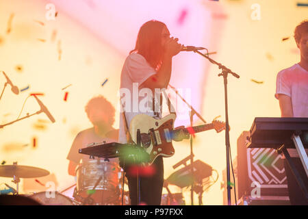 Gunnersbury Park, London, Regno Unito il 15 luglio 2018, Tame Impala, Tame Impala presso la Cittadella Festival a Londra, © Richard Soans/Alamy Live News Foto Stock