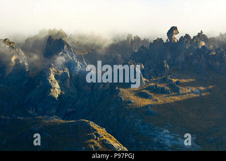 Le formazioni rocciose in huayllay Foto Stock