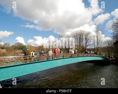 Derbyshire città di Bakewell Inghilterra Foto Stock