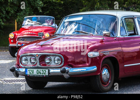 Tatra 603, Skoda Felicia, gli anni Sessanta, auto veterano anni 1960, Repubblica Ceca, Europa, Cecoslovacchia anni '1960 Foto Stock