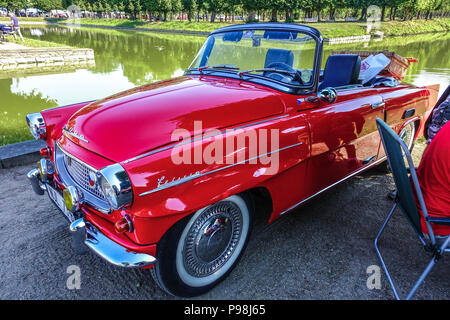 Skoda Felicia cabrio, sessanta, veterano auto, Repubblica Ceca, Europa Foto Stock