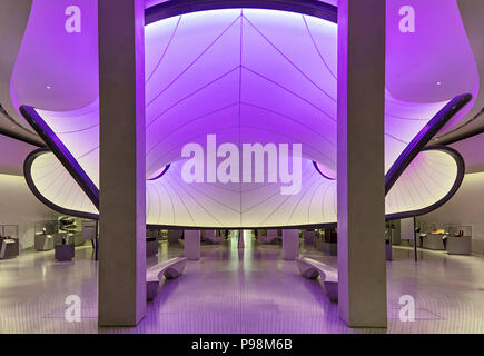 La Winton Mathematics Gallery al Science Museum, Londra, progettata dagli architetti Zaha Hadid Foto Stock