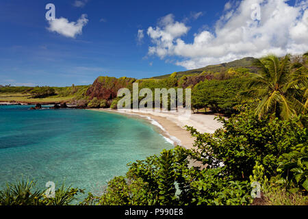 Bellissima giornata a Hamoa Beach, Hana, Maui. Hamoa è una delle migliori spiagge di Hana. Foto Stock