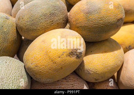 I meloni di mercato Foto Stock