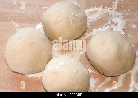 pasta per pizza Foto Stock