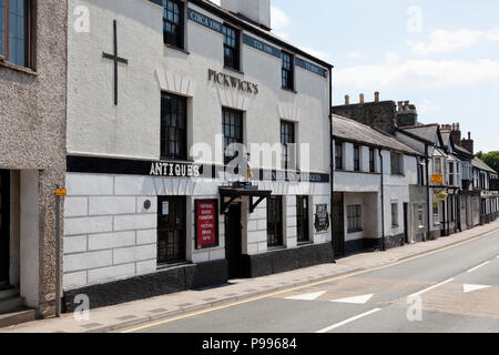 Pickwick'S Antiques edificio, Llanrwst, Clwyd, Galles Foto Stock