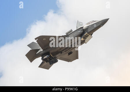 Lockheed Martin F35B Lightning presso il Royal International Air Tattoo a RAF Fairford, Inghilterra. Foto Stock