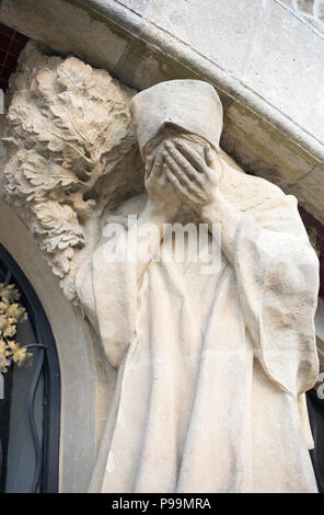 Il Cairn del Peace Memorial (ceco: Mohyla miru), costruito per onorare le vittime di Napoleone la vittoriosa battaglia nei pressi di Austerlitz (Slavkov), Repubblica Ceca Foto Stock