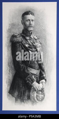 Ritratto del Granduca Sergei Alexandrovich di Russia (1857-1905). Museo: Membro del Museo di Storia di Mosca. Foto Stock