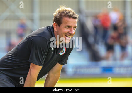 14 luglio 2018 , Moor Lane, Salford, Inghilterra; la pre-stagione amichevole , Salford FC v Barnsley FC;Daniel Stendel Foto Stock