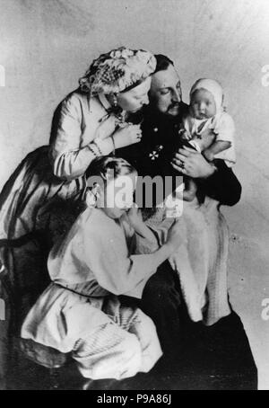 La famiglia del Granduca Nicholas Nicholaevich (il vecchio) della Russia. Museo: Stato russo, film e foto di archivio, Krasnogorsk. Foto Stock