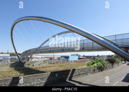 Celtic ponte Gateway, Holyhead, Anglesey Foto Stock