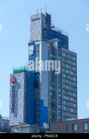 La libertà vivere alloggi per studenti edificio (ex studente castello), 17 nuovi Wakefield Street, Manchester, Inghilterra, Regno Unito. Foto Stock