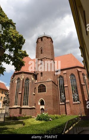 Chiesa di San Matteo sulla isola di Cattedrale di Wroclaw, Slesia, Polonia, Europa 2018 Foto Stock