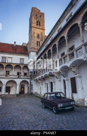 Castello di Breclav città in Repubblica Ceca Foto Stock