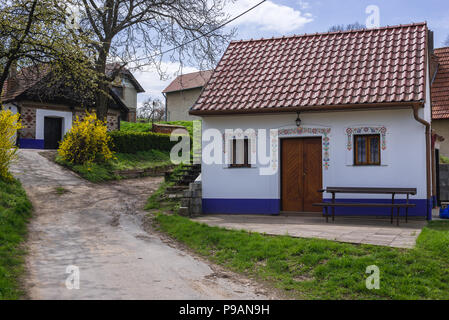 Sidleny Cantine area su Naklo collina vicino Milotice città in Moravia del sud della regione della Repubblica ceca Foto Stock