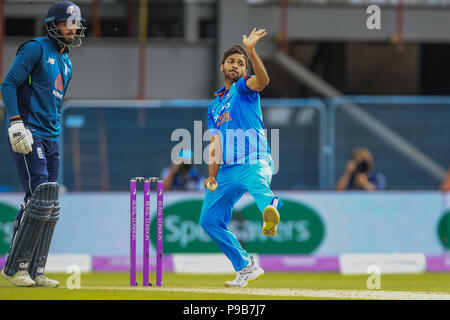 Emerald Headingley, Leeds, Regno Unito. 17 luglio 2018. Thakur Shardul dell India Credito: News immagini /Alamy Live News Foto Stock