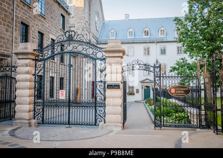 Laval University campus scuola francese nella città di Québec in Canada Foto Stock