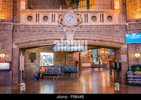 Gare du Palais o stazione Palais è la principale stazione ferroviaria e degli autobus nella città di Québec in Canada Foto Stock