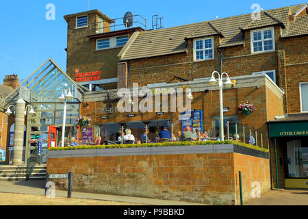 Teatro Principessa, Tramonto Wine Bar, Hunstanton, Norfolk, inglese località balneare, England, Regno Unito Foto Stock