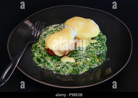 Uova Sardou prima colazione Foto Stock