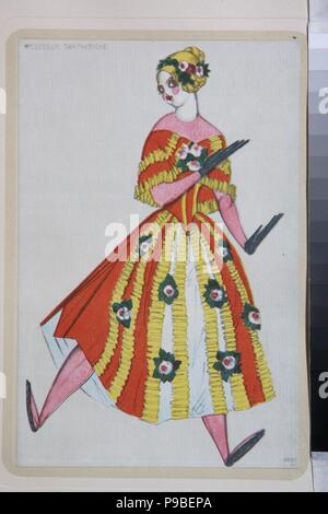 Disegno di costumi per il balletto "Magic Toy Shop" di G. Rossini. Museo: Collezione privata. Foto Stock