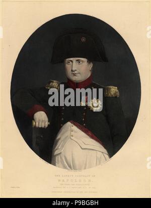 Ultima ritratto di Napoleone a bordo del Bellerophon. Museo: Collezione privata. Foto Stock