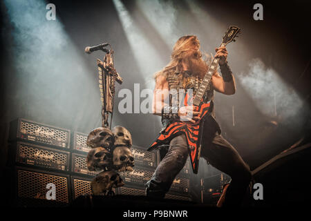 American heavy metal band Black Label Society sul palco del 2014 Copenhell Metal Festival. Qui Zakk Wylde sulla chitarra e voce Foto Stock