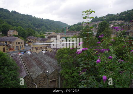 Hebden Bridge. John O' semole (Duncansby head) in terre fine. da estremità a estremità trail. In Inghilterra. Regno Unito Foto Stock