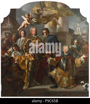 L'imperatore Carlo VI e il conteggio Gundacker von Althan. Museo: Museo di Storia dell'arte, Vienne. Foto Stock