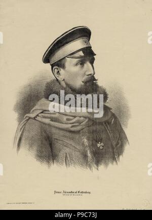Alexander Giuseppe (1857-1893), il principe di Bulgaria. Museo: Collezione privata. Foto Stock