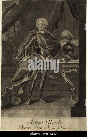 Ritratto del duca Antonio Ulrico di Brunswick (1714-1774). Museo: Collezione privata. Foto Stock