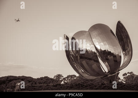 Floralis Generica y la Facultad de derecho Foto Stock