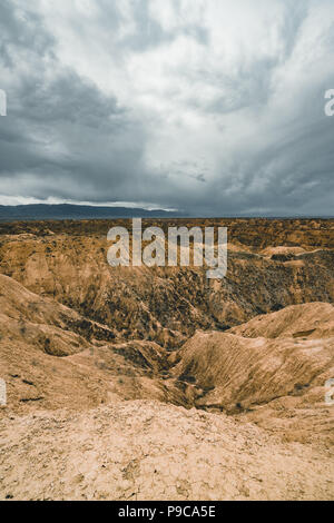 Canyon Zhabyr giallo canyon nel parco nazionale di Charyn, Kazakistan Foto Stock