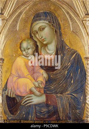 La Madonna e il bambino. Museo: Städtische Galerie im Städelschen Kunstinstitut , Frankfurt am Main. Foto Stock