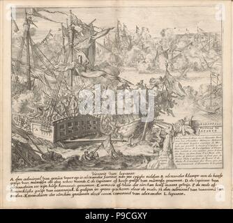 La battaglia di Lepanto il 7 ottobre 1571. Museo: Collezione privata. Foto Stock