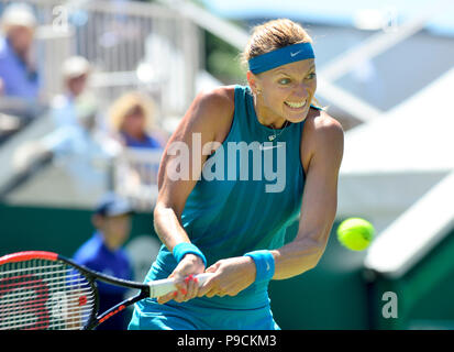 Petra KVITOVA (CZE) giocando a La Valle di natura internazionale, Eastbourne 26 Giugno 2018 Foto Stock