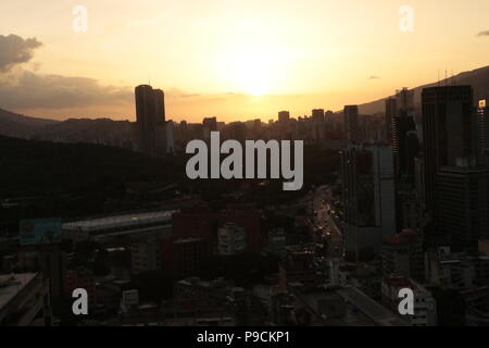 La Sabana Grande Area in Caracas da El Recreo Shopping Mall (Centro Comercial El Recreo). Le foto scattate da Marcos Kirschstein e Vicente Quintero Foto Stock