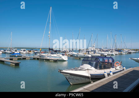 Malahide Marina, Malahide, Fingal, County Dublin, Irlanda, Europa Foto Stock