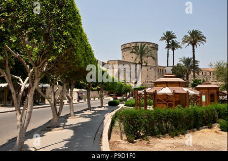 Torre di avvistamento di Saladino Cittadella del Cairo in Egitto Foto Stock