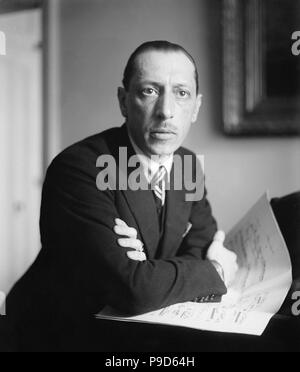 Igor Stravinsky (1882-1971), il compositore russo, pianista e conduttore. Museo: Collezione privata. Foto Stock