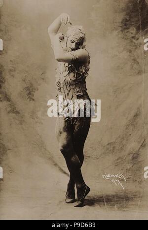 Vaslav Nijinsky nel balletto Le Spectre de la Rose. Museo: Collezione privata. Foto Stock