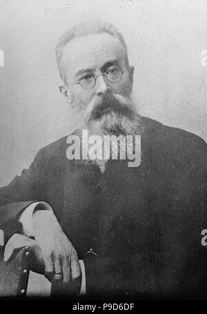 Il compositore Nikolai Rimsky-Korsakov (1844-1908). Museo Russo: Archivio di Stato di letteratura e di arte di Mosca. Foto Stock